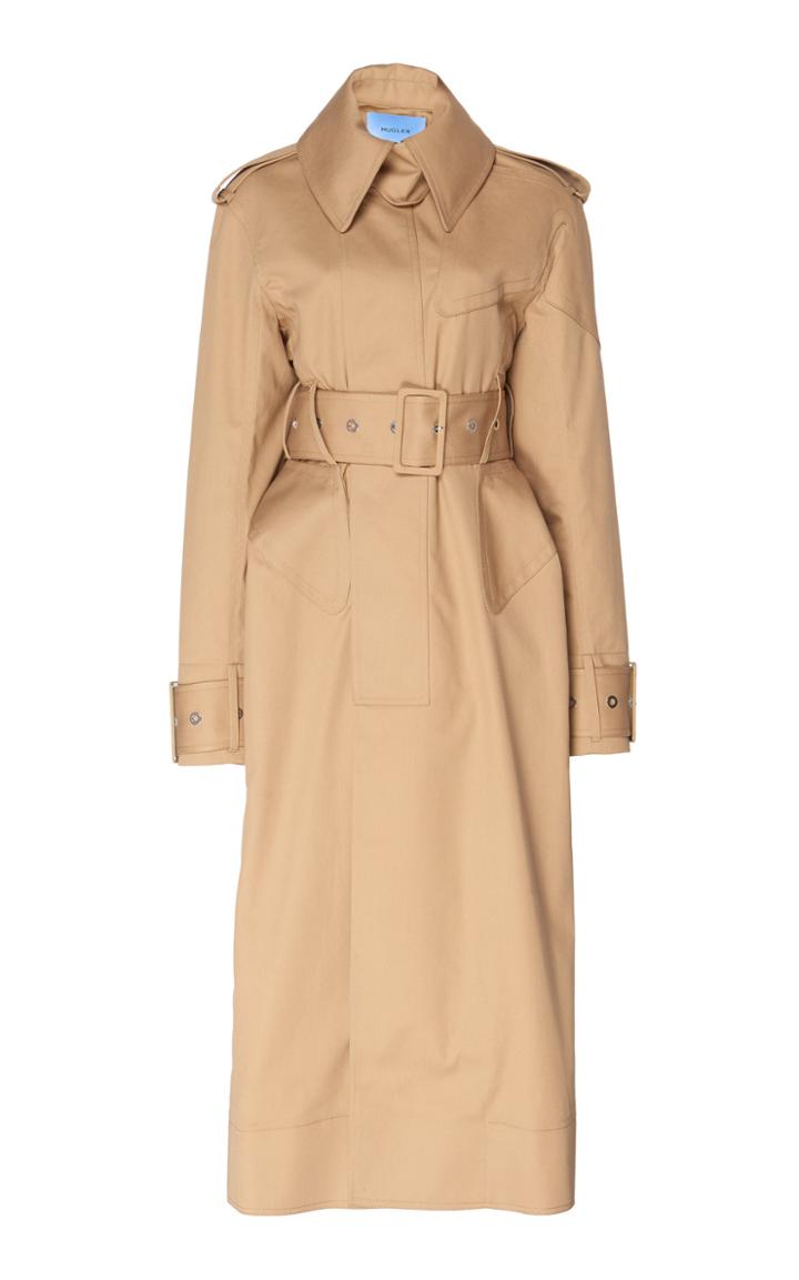Mugler Sculpted Gabardine Trench