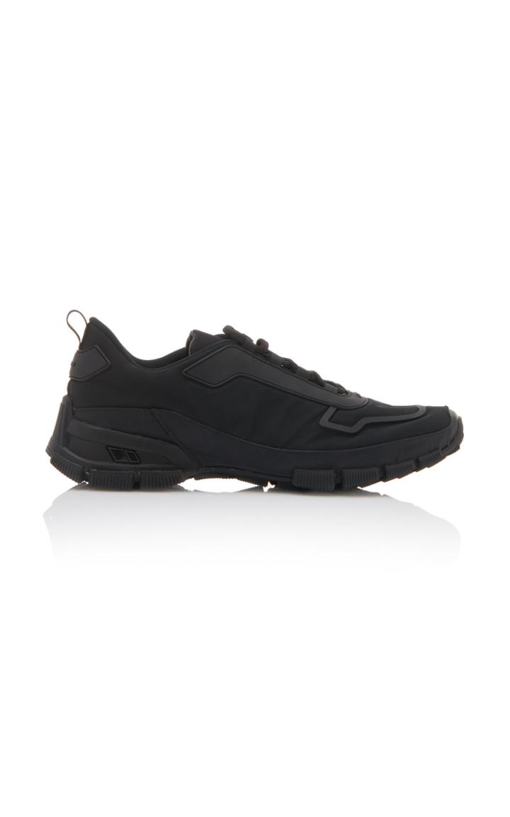 Prada Rubber-trimmed Neoprene Sneakers