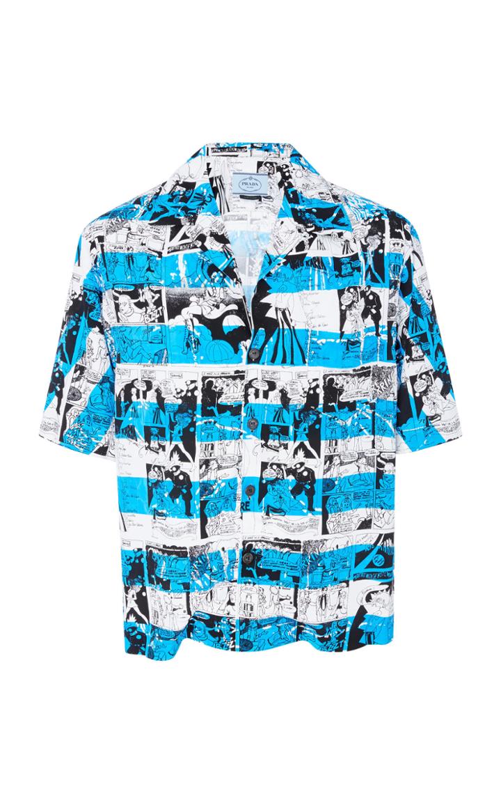 Prada Vintage Comic Print Shirt