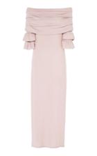 Maria Lucia Hohan Raeni Off-the-shoulder Ruffle Sleeve Dress