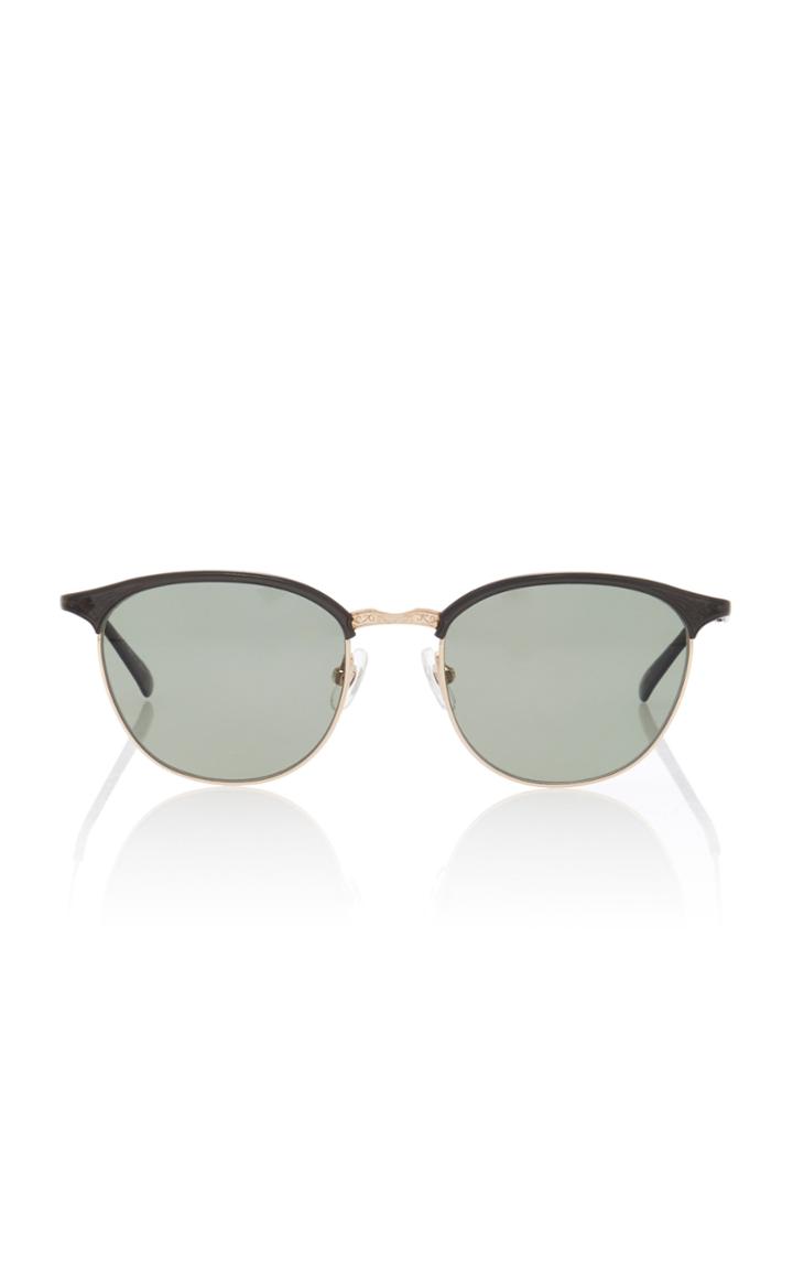 Matsuda Eyewear Round-frame Acetate And Gold-tone Sunglasses