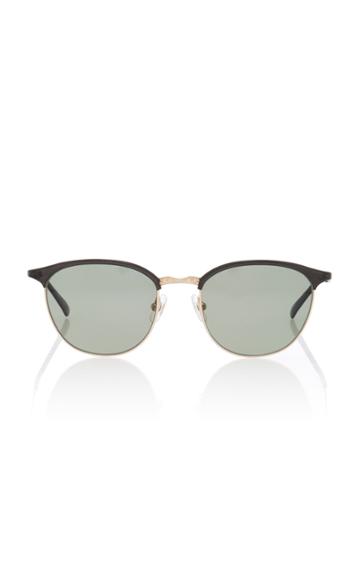Matsuda Eyewear Round-frame Acetate And Gold-tone Sunglasses