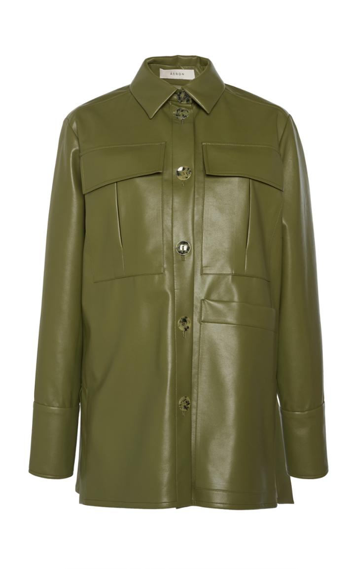 Eron Blanche Big Pocket Lacquer Shirt