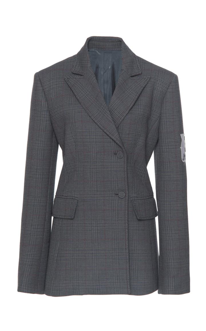 Off-white C/o Virgil Abloh Prince De Galles Double Breasted Blazer