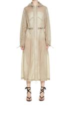 Moda Operandi Off-white C/o Virgil Abloh Cinched Coulisse Shell Raincoat Size: 36