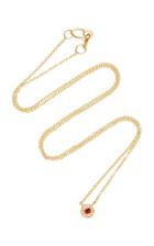 Octavia Elizabeth 18k Gold Ruby Necklace