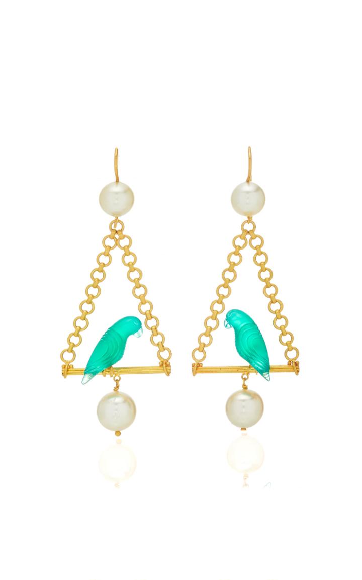 Marie-hlne De Taillac Renaissance Parrots Earrings