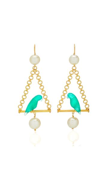 Marie-hlne De Taillac Renaissance Parrots Earrings