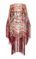 Dolce & Gabbana Printed Fringe Cape