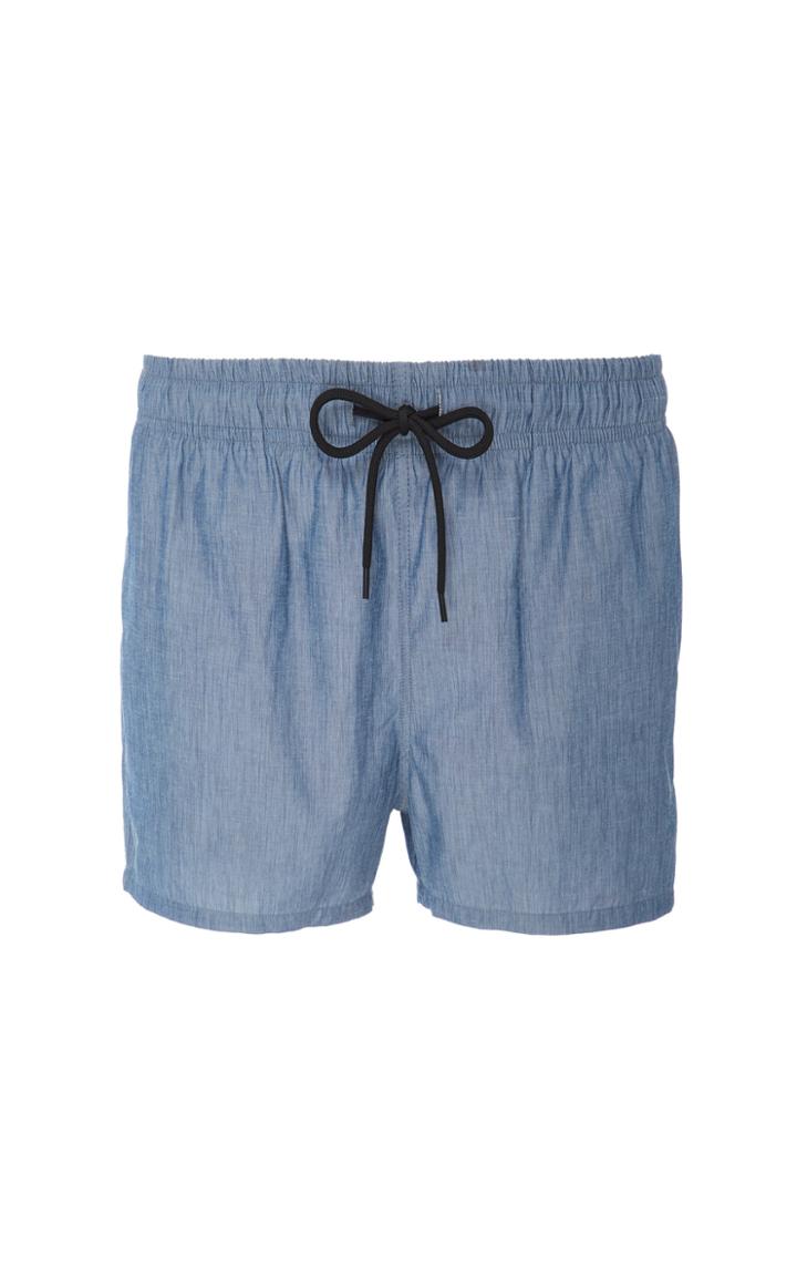 Solid & Striped Cotton-chambray Swim Shorts