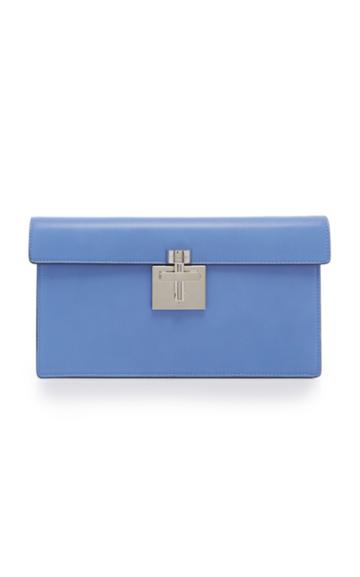 Oscar De La Renta Lamb Leather Alibi Clutch