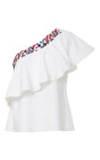 Saloni Esme One Shouldered Ruffled Top