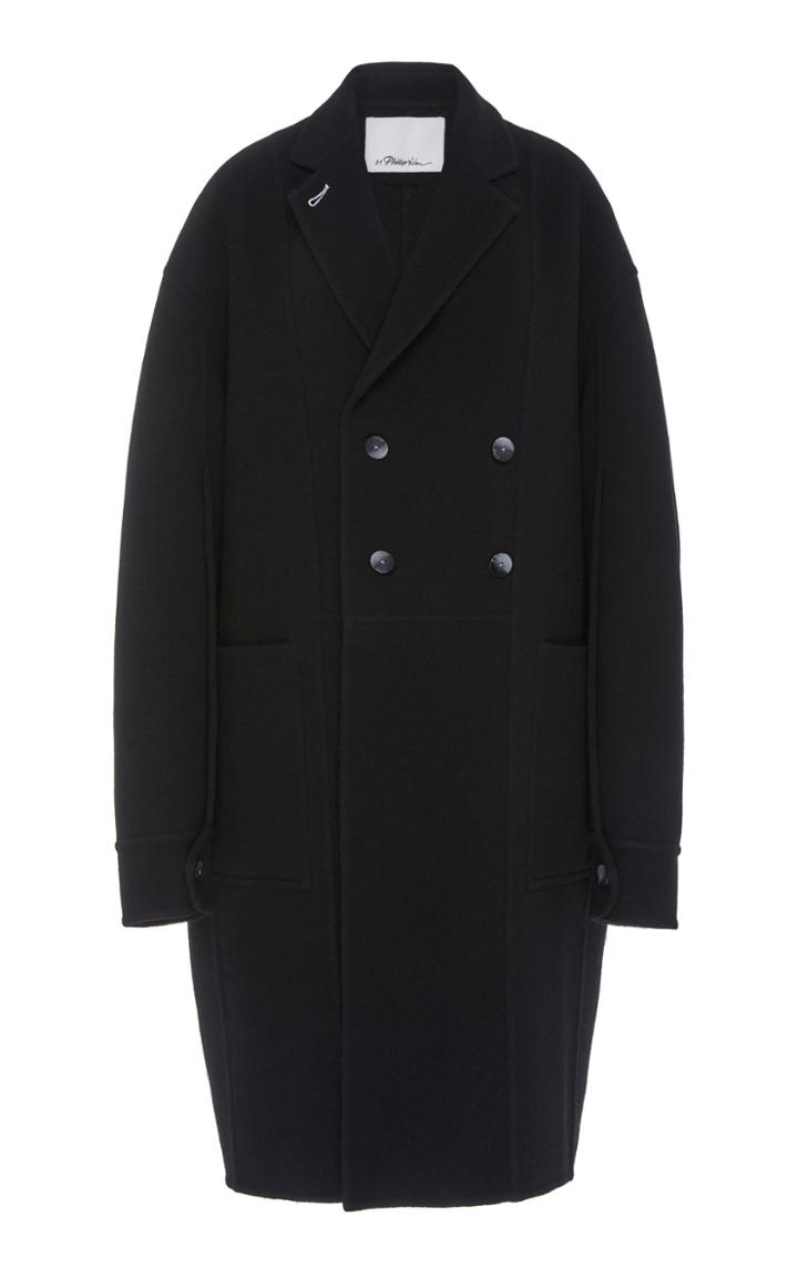 3.1 Phillip Lim Oversized Collared Wool-blend Coat