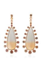 Vram One-of-a-kind Bi-color Moonstone Earrings With Sapphires