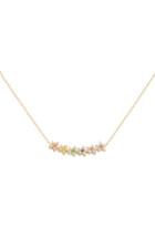 Moda Operandi Jane Taylor Flower Power Floral Bar Necklace With Pearls And Rainbow G