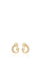 Charlotte Chesnais Monie Small Gold-dipped Clip Earrings