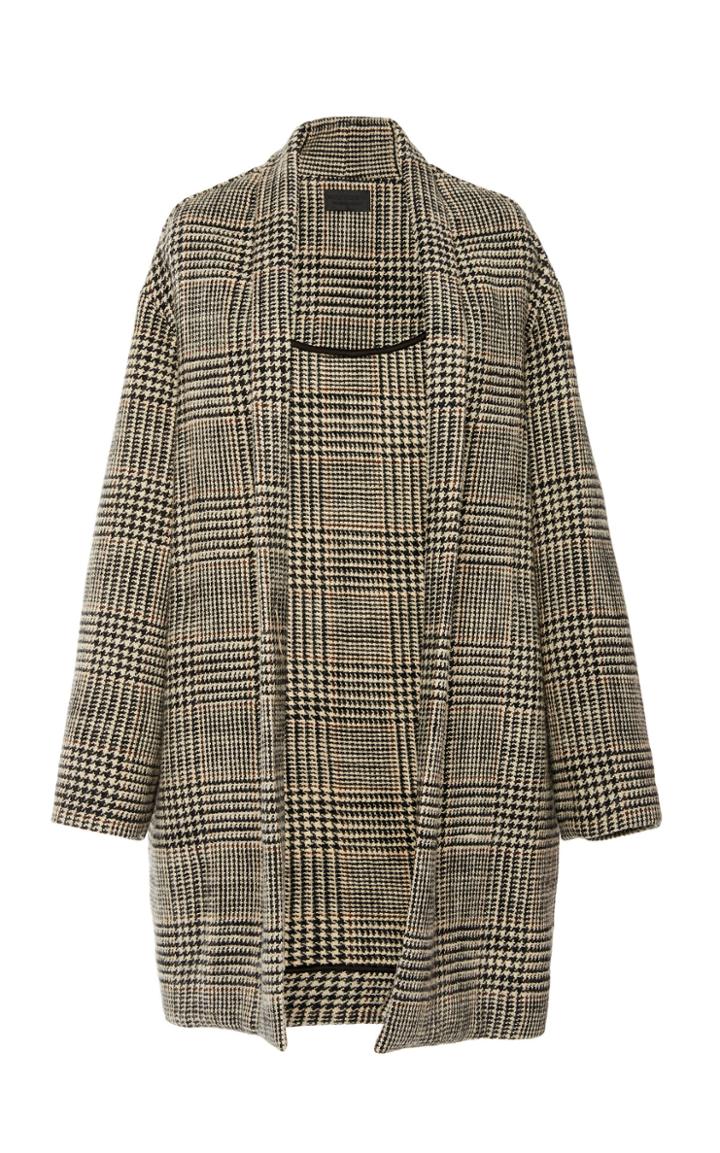 Nili Lotan Ainsley Prince Of Wales Checked Wool Coat