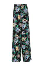 Diane Von Furstenberg Floral Wide Leg Pent