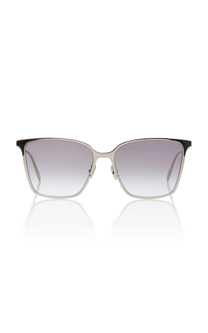 Alexander Mcqueen Sunglasses Square-frame Silver-tone Sunglasses