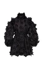 Moncler Genius Floral-appliqud Shell Jacket Size: 2