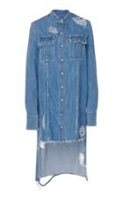 Balmain Collarless Denim Shirt