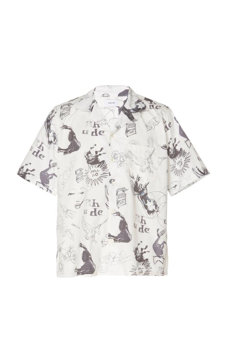 Rhude Printed Cotton Shirt