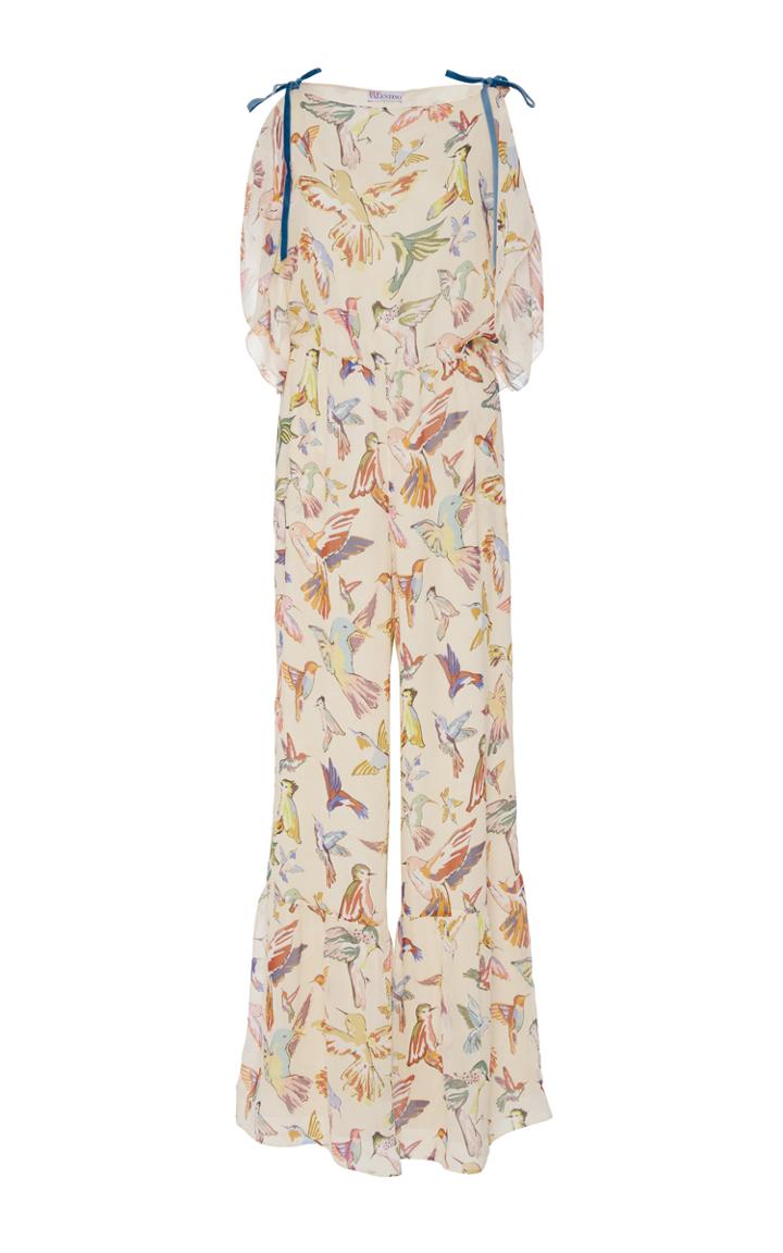 Red Valentino Bird Flared Jumpsuit