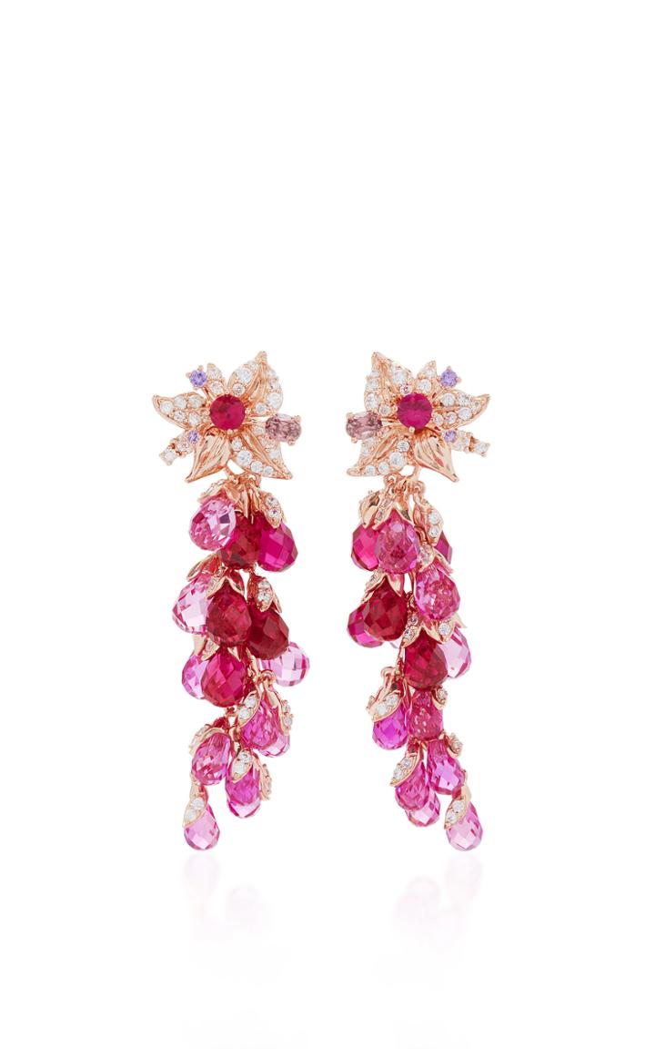 Anabela Chan Ruby Coralbell Earrings