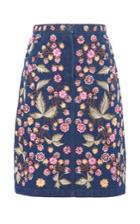Needle & Thread Wild Flower Denim Skirt