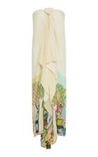 Verandah Asian Court Paneled Resort Midi Dress