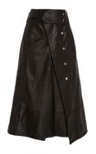 3.1 Phillip Lim Leather Trench Skirt