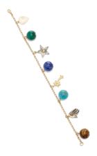Haute Victoire Multi-gemstone 8-charm Bracelet