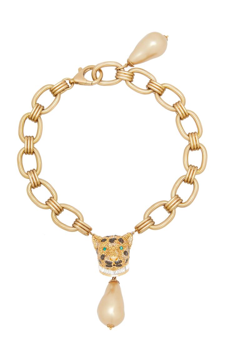Moda Operandi Dolce & Gabbana Maxi Chain Leopard Necklace