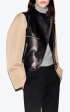 Victoria Beckham High Waist Paneled Virgin Wool Trousers