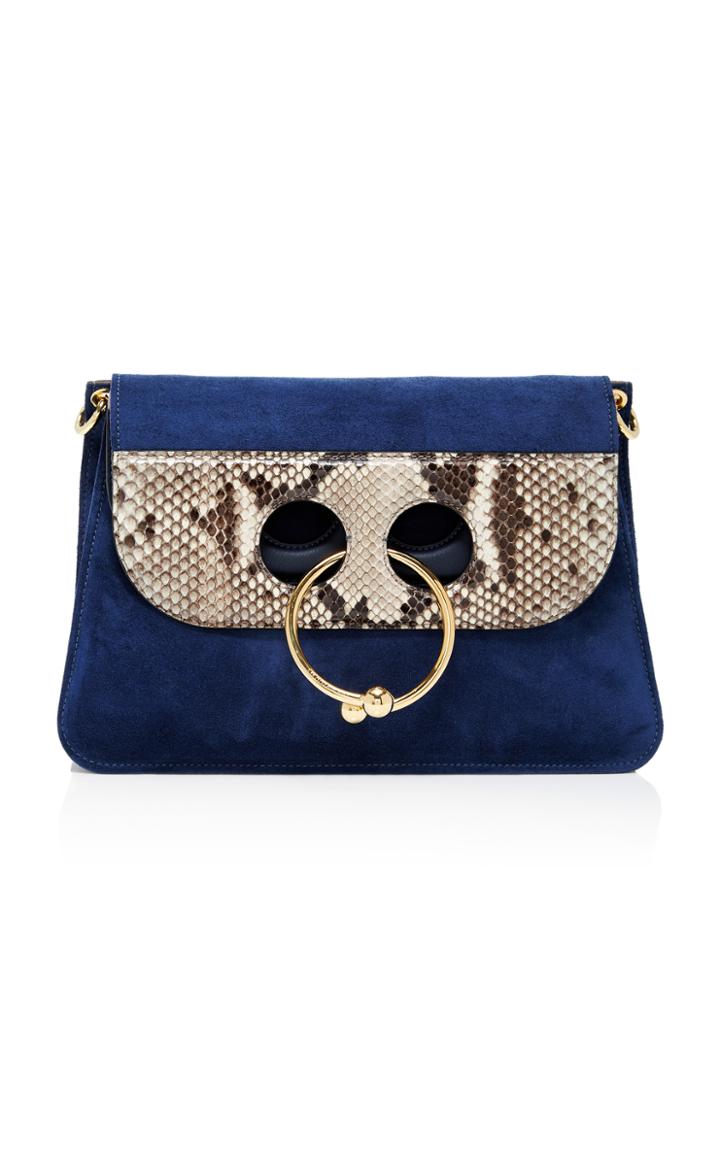 Jw Anderson Pierce Medium Python Shoulder Bag