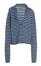 Georgia Alice Striped Lurex Polo Sweater