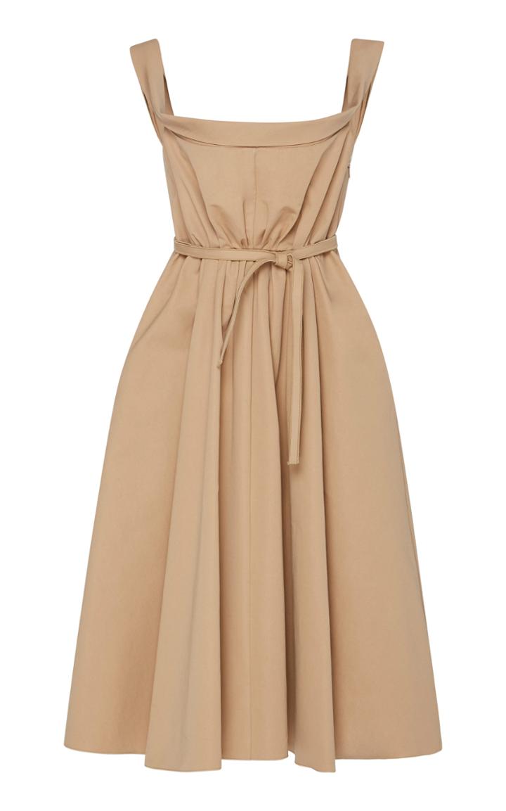 Brock Collection Patti Tie-waist Cotton Dress