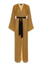 Retrofte Janet Belted Sequined Chiffon Maxi Dress