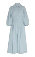 Moda Operandi Emilia Wickstead Balloon Sleeve Wide Leg Jumpsuit Size: 8