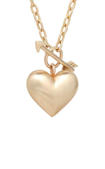 Rachel Quinn Cupid's Heart 14k Gold Necklace