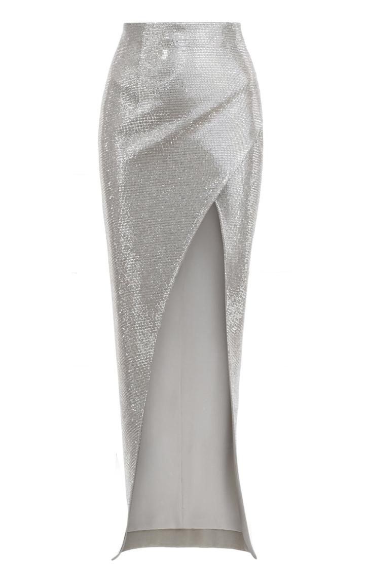 Moda Operandi Balmain Embroidered Wrap Skirt