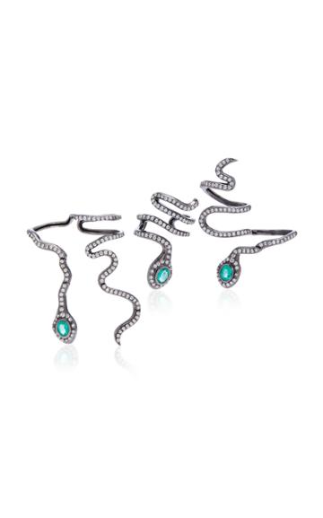 Colette Jewelry Eden 18k Black Gold And Diamond Hand Piece