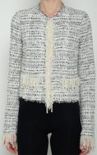 Moda Operandi Giambattista Valli Tweed Pearl Trim Jacket