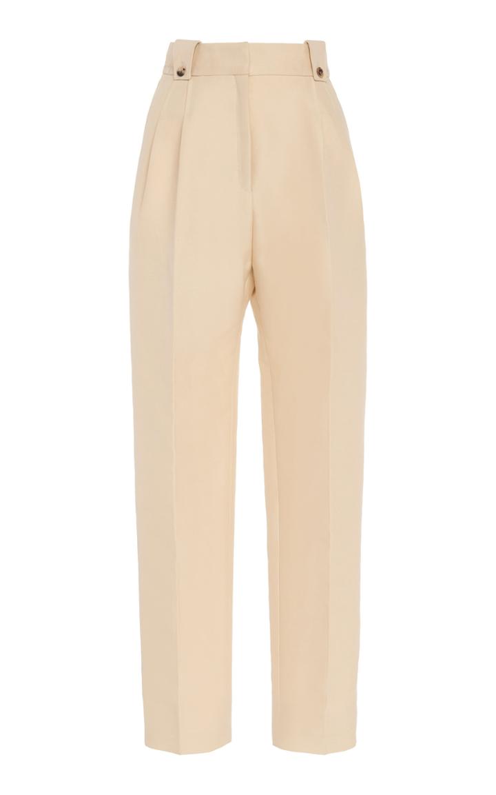 Moda Operandi Paco Rabanne High-waist Cotton Straight-leg Pants Size: 36