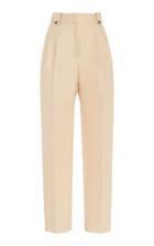 Moda Operandi Paco Rabanne High-waist Cotton Straight-leg Pants Size: 36