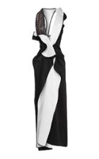 Maticevski Lantana Contrast Sleeveless Beaded Gown