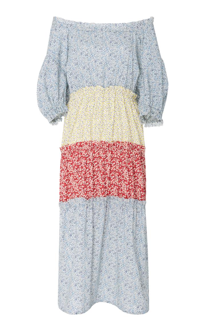 Cf. Goldman Multi Floral Off Shoulder Dress