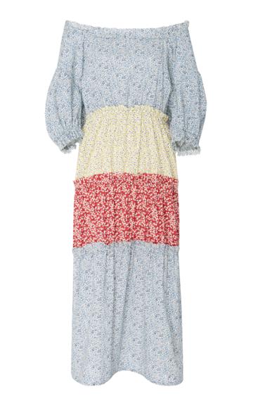 Cf. Goldman Multi Floral Off Shoulder Dress