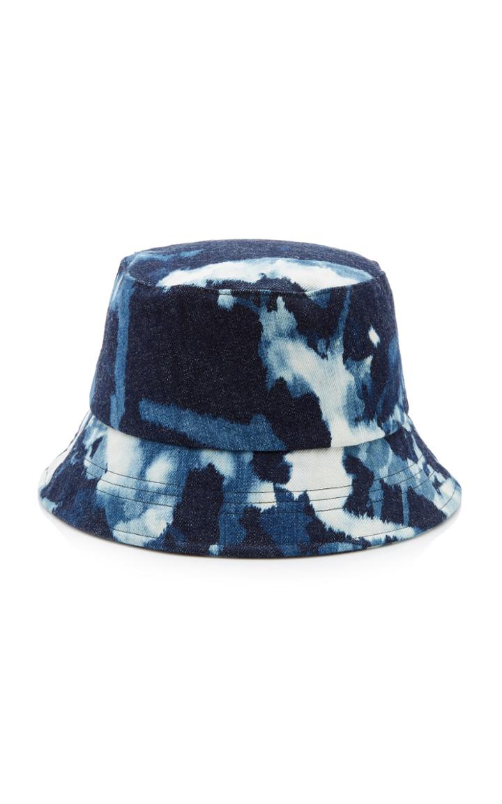 Blue Blue Japan Kago Bassen Tie-dyed Denim Bucket