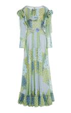 Luisa Beccaria Juliet Sleeve Georgette Dress